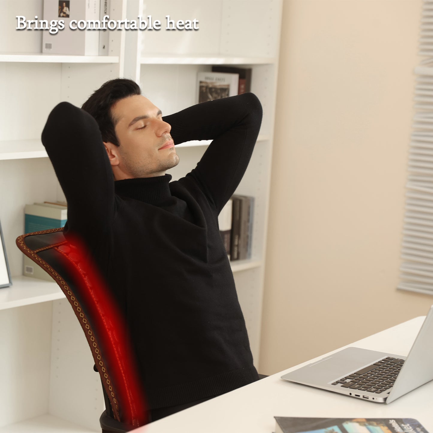 Far Infrared Heating Pad, Natural Jade and 2 Different Tourmaline Heating Pad, Electric Heating Pads for Back Neck Shoulders and Abdomen, Auto Shut Off Function (23.6" X 15.7")